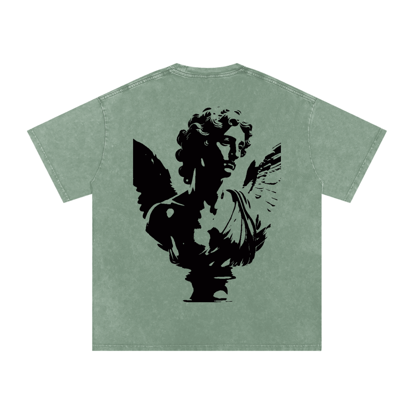Snow Washed Oversized Cotton T-Shirt