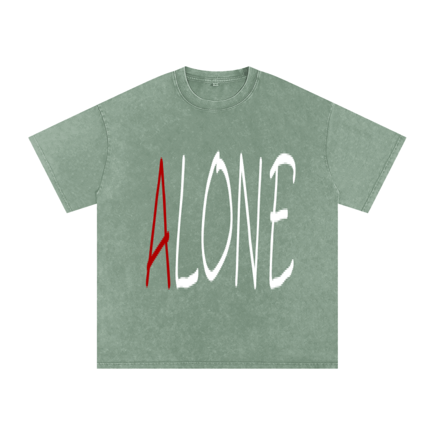 Snow Washed Oversized Cotton T-Shirt