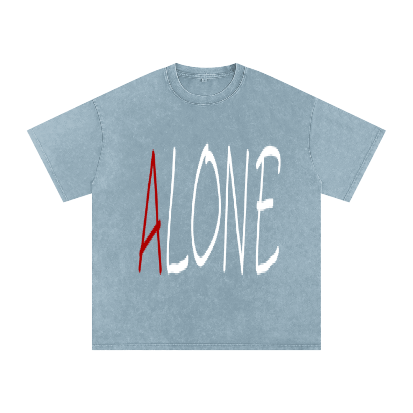 Snow Washed Oversized Cotton T-Shirt