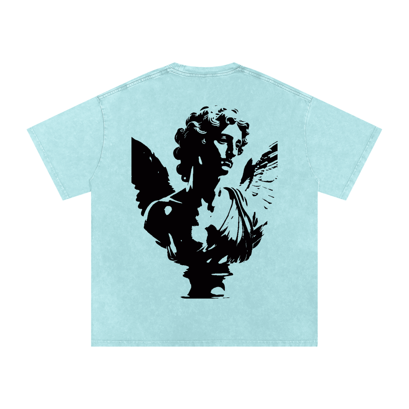 Snow Washed Oversized Cotton T-Shirt