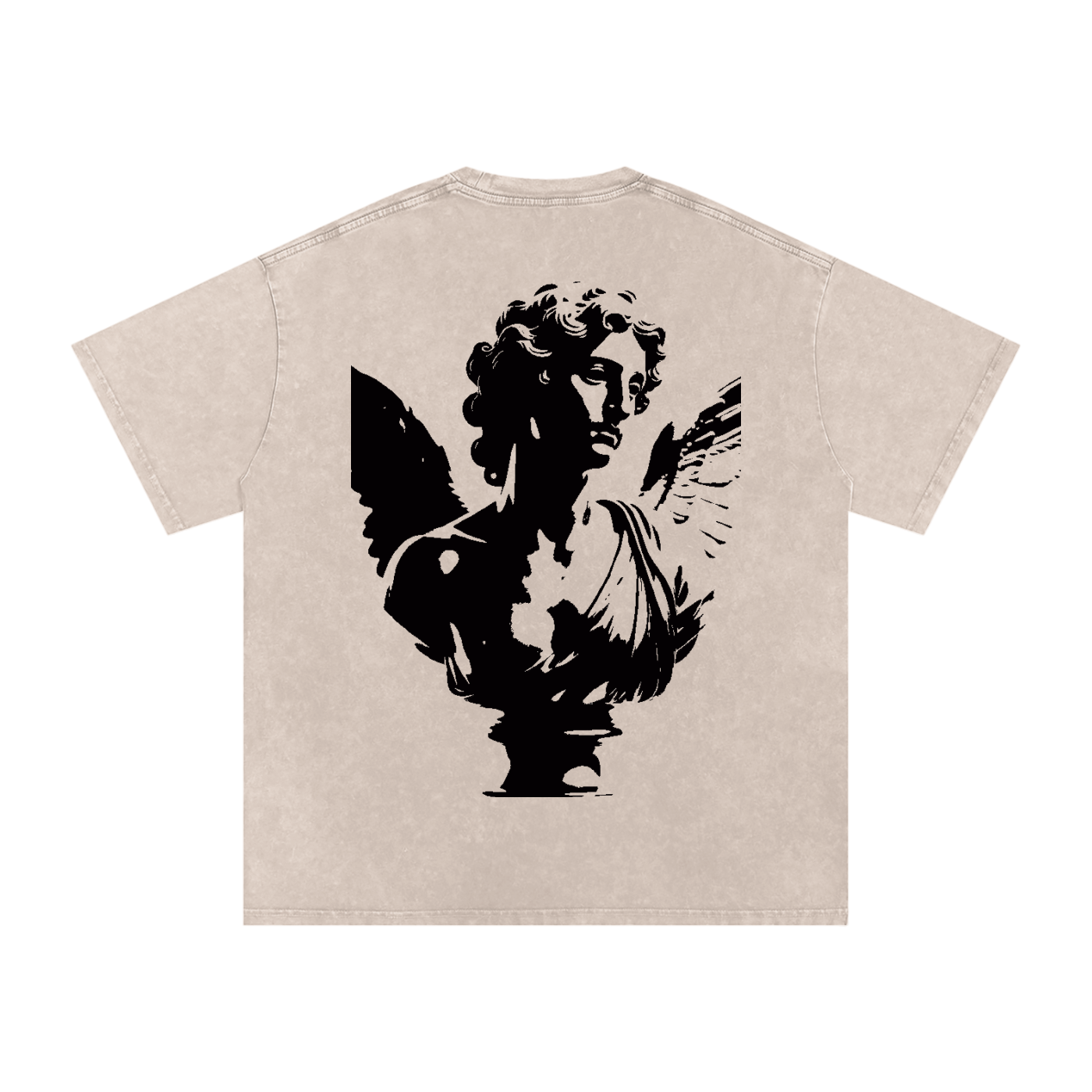 Snow Washed Oversized Cotton T-Shirt